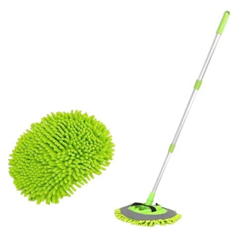 Ausziehbares Mikrofaser Autowaschmopp Set mit seiner vielseitigen Ausstattung und der praktischen Teleskopfunktion erleichtert es die Pflege Ihres Fahrzeugs erheblich und liefert professionelle Ergebnisse.