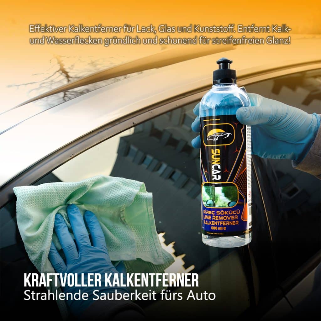 SunCar Kalkentferner im Vergleich – warum Spezialreiniger unverzichtbar sind 2 SunCar Kalkentferner für ein makelloses Erscheinungsbild.